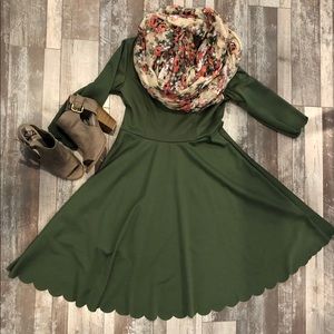 Pink Blush Maternity Dress with unique hemline